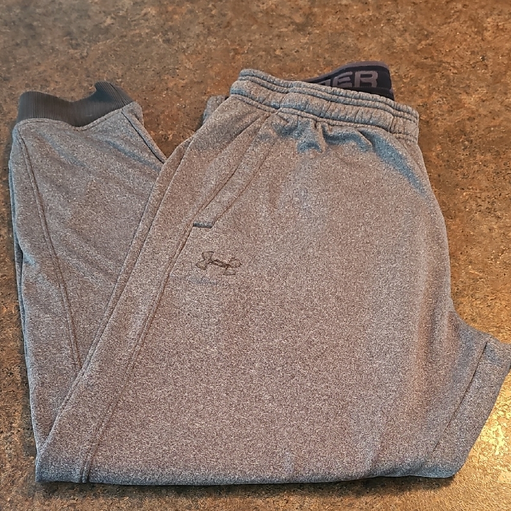 2 Pair Under Armour Men's Heather Gray Joggers